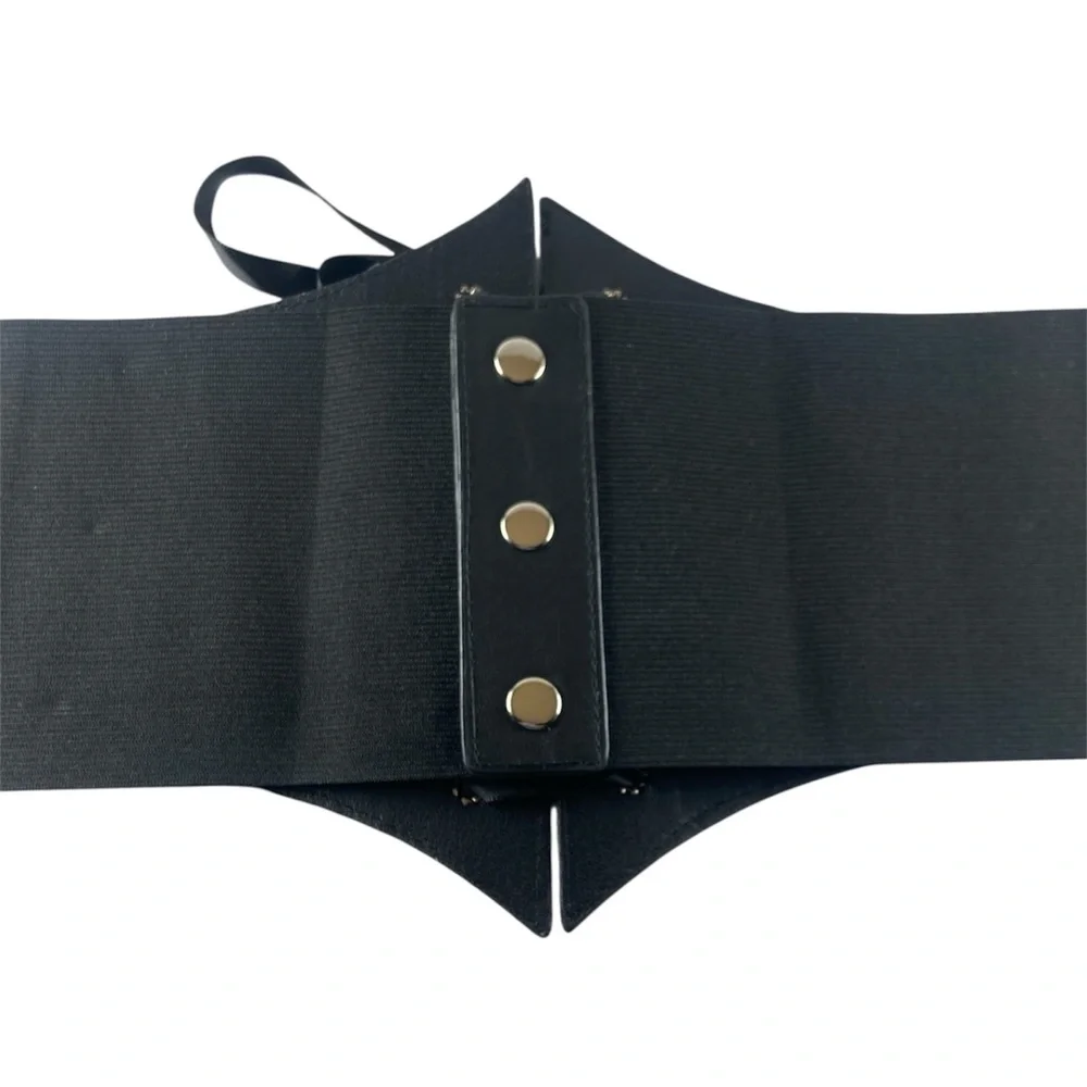 Plus Size Black Corset Belt 1X/2X Lace Up Ren Faire Cosplay Gothic Festival NWT